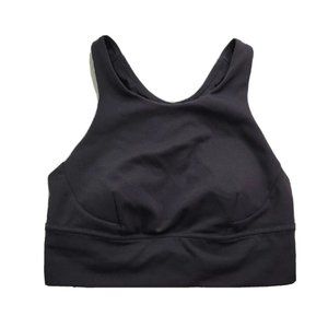 Lululemon Women's 8 Black Racerback Longline Sports Bra Removable Pads Wireless